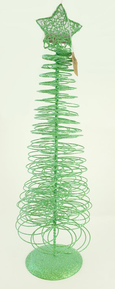 Green Wire Glitter CHRISTMAS Tree 25''