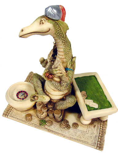 E. Vincent  DRAGON Figure - Gambling