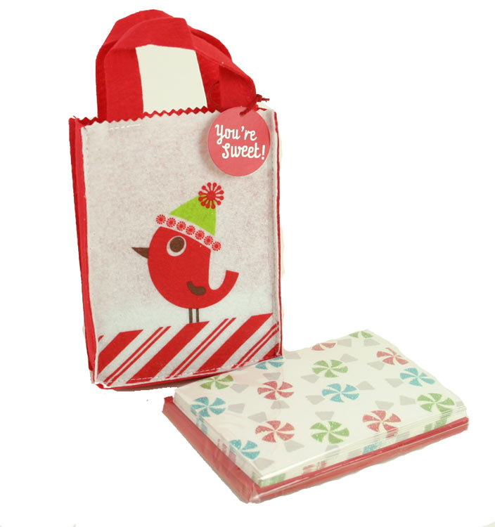 You're Sweet Bird Note Set with Felt Bag