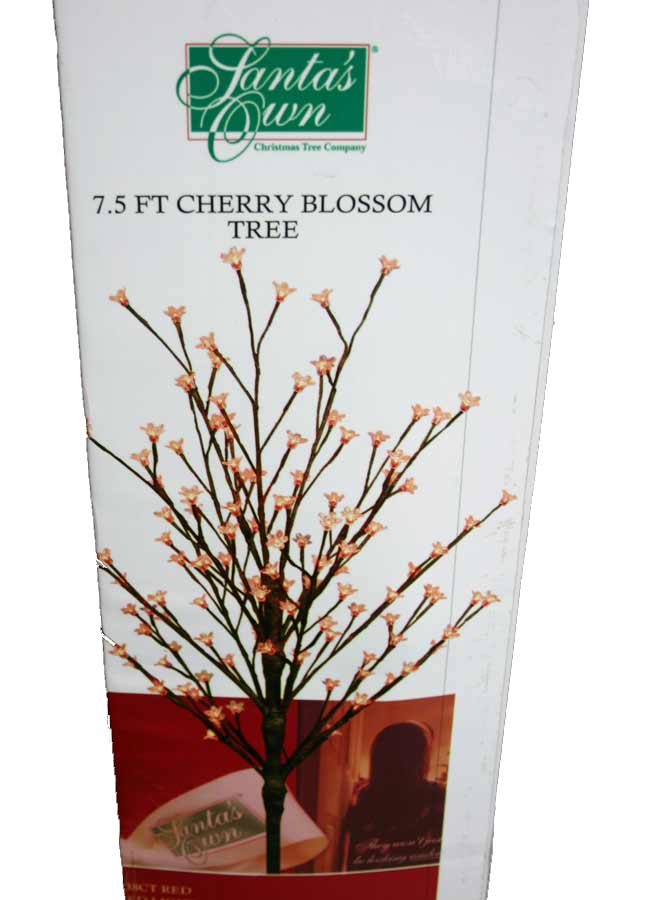Cherry BLOSSOM Tree / 238 Red LED Lights 7.5'