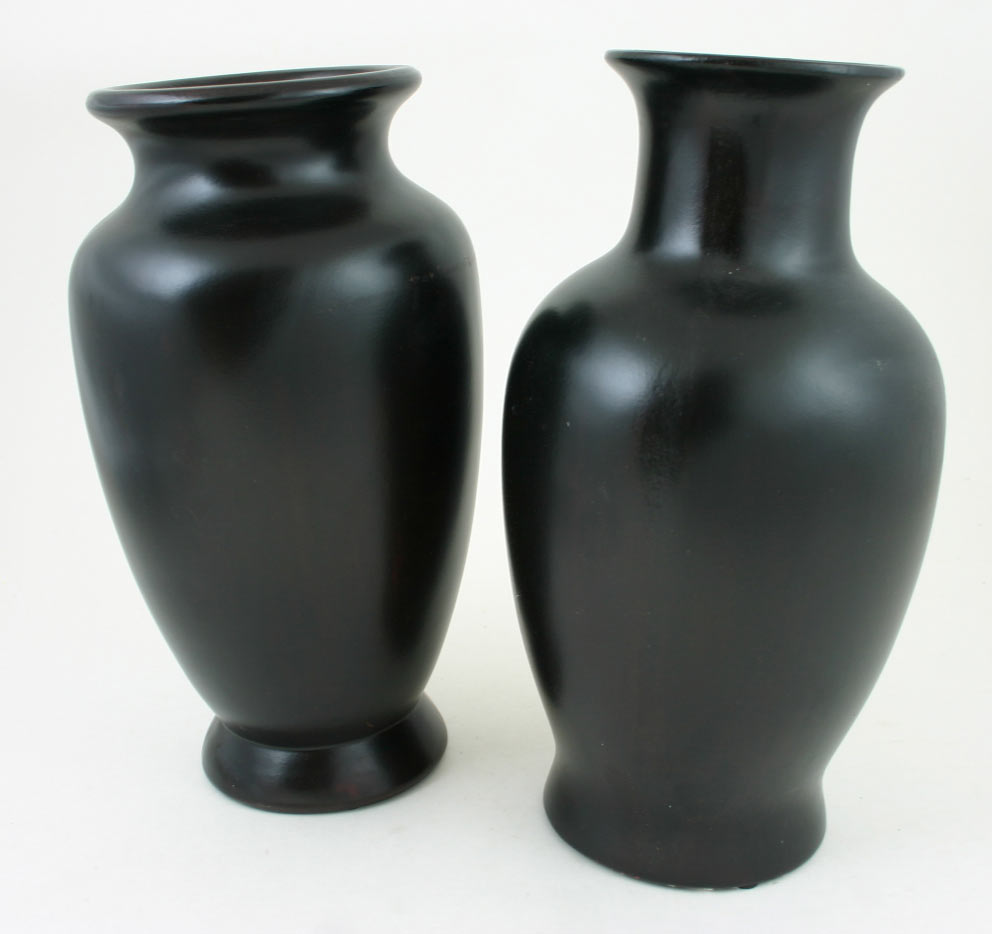 Dark Brown Ceramic VASE - 2 Assorted