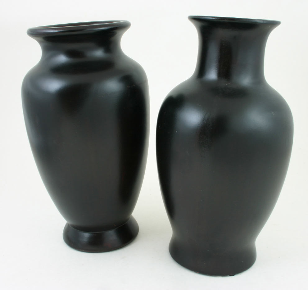 Dark BROWN Ceramic Vase - 2 Assorted