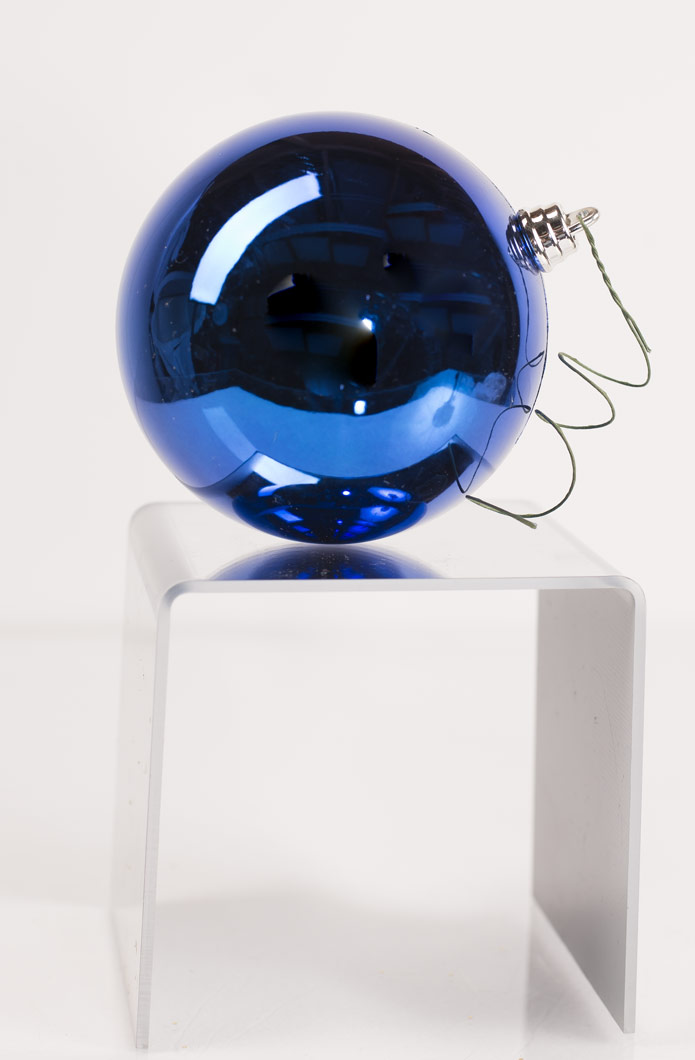 100 MM Ball Ornament - Blue