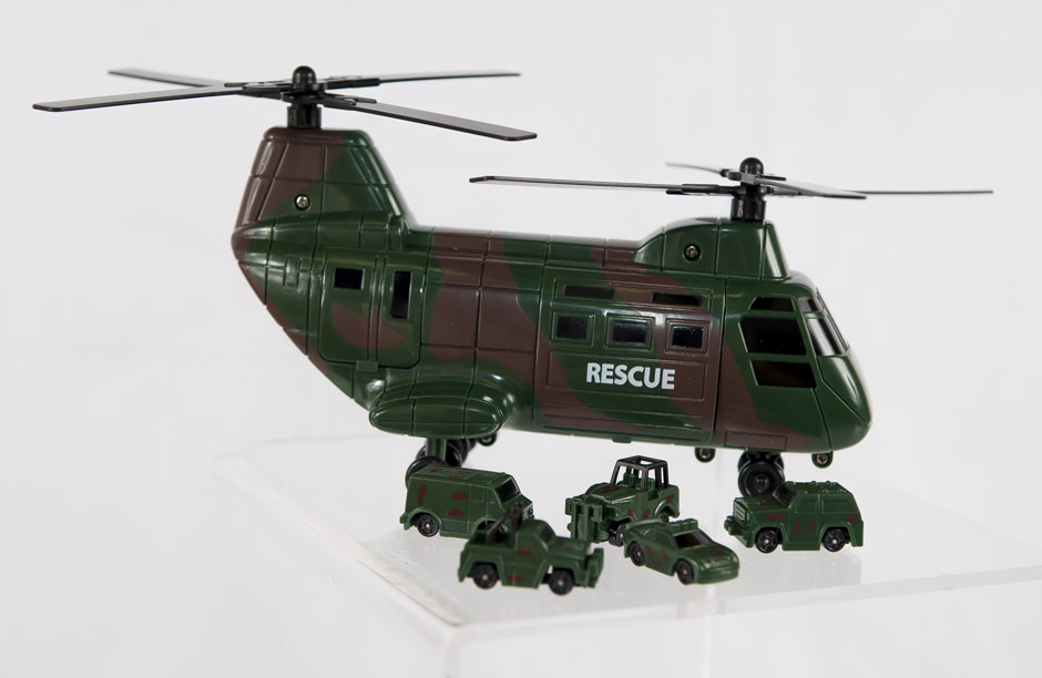 Military Rescue Helicopter / TRUCK Set