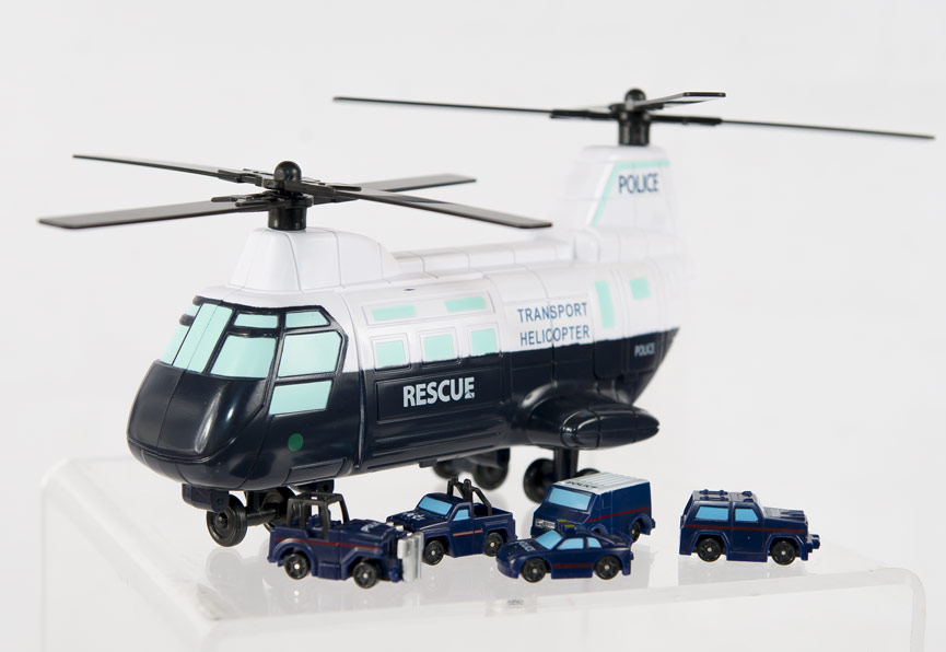 Police Rescue Helicopter / Truck Set