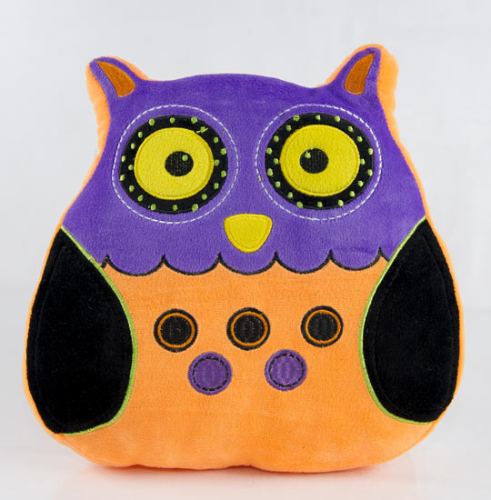Ganz Bright Colors Owl PILLOW