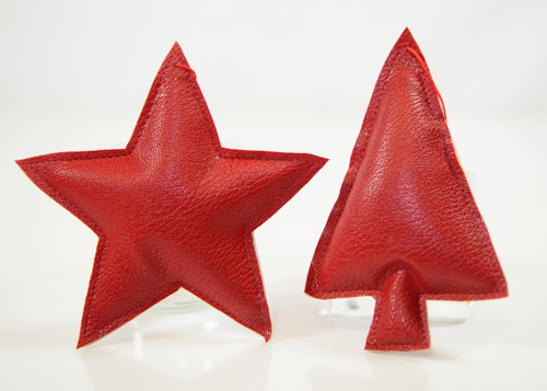 Red Tree / Star Ornament Assorted 5''