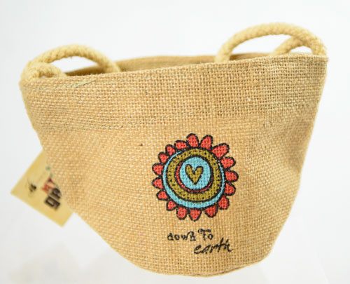 Jozie B Groovy World Down To Earth Jute BAG 5'' x 8''