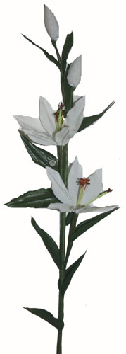 Small Lily Spray - White