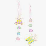 Hanging Bunny Ornaments - Two Assorted
