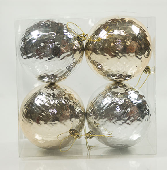 Champagne/Silver Ball Ornaments