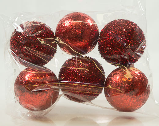 Red Ball Ornament Assorted