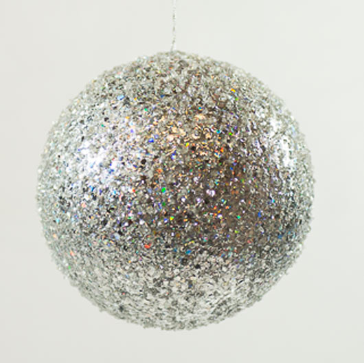 Silver - Large Glitter Ball