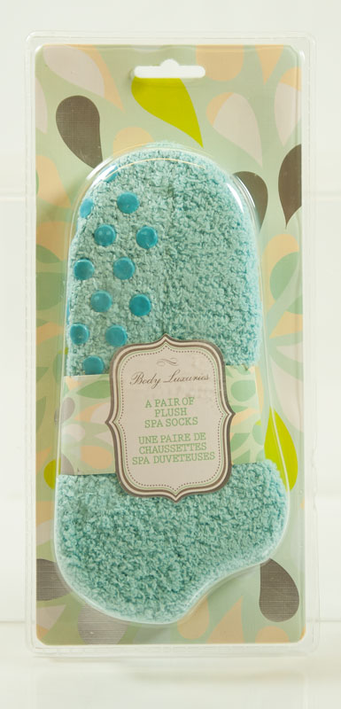 Body Luxuries A Pair Of Plush Spa Socks