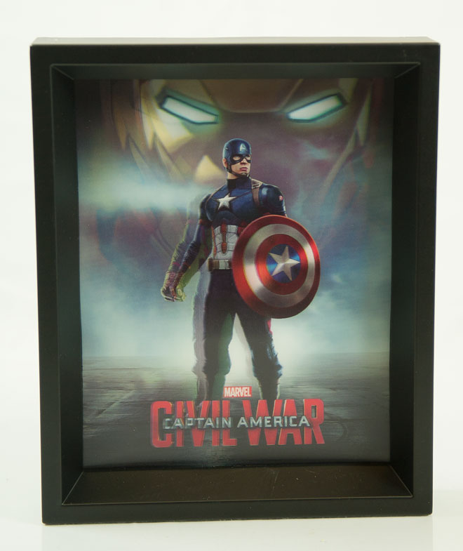 Captain America Shadowbox 8 x 10