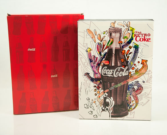 COCA-COLA Drink Retro Coke Glitter Canvas