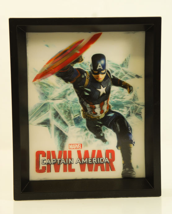 Marvel Holographic Captain America Civil War Shadowbox