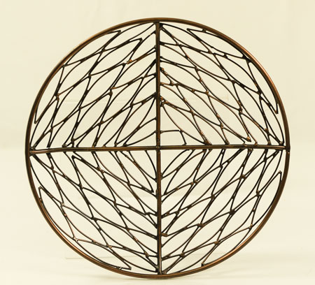 Antique COPPER Round Tray