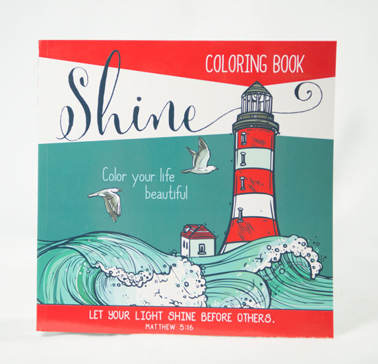 Adult COLORING BOOK ''Shine''