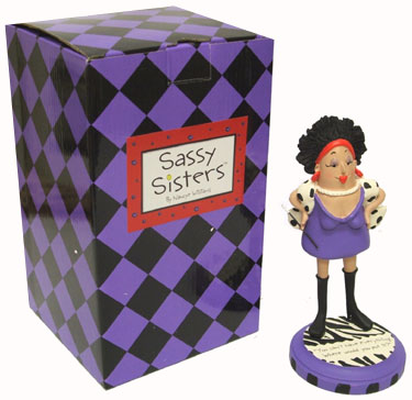 Sassy Sisters - Lady with CIGARETTE Holder Figure