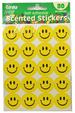 Yellow Scented Smiley Face STICKERS - 80 Pack