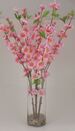 Light Pink Peach Blossom Bouquet in Glass VASE