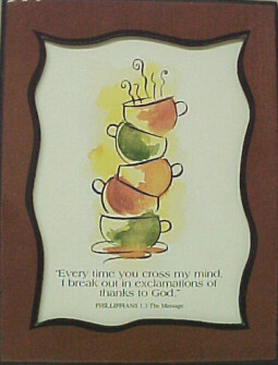 Dayspring Religious Plaque -- COFFEE Cups