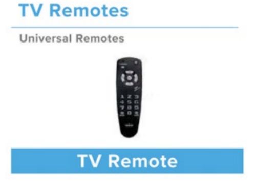 TV remotes	universal
