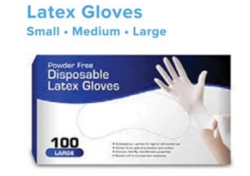 Latex GLOVES -sm, md, large