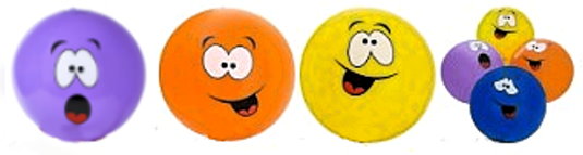 Funny Face Ball Inflate_16''     $6.50