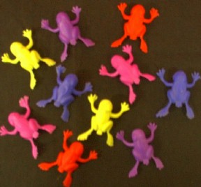 Plastic Jumping Frogs    *$2.25