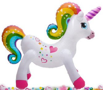 Rainbow UNICORN Inflate - 24''     *By The Piece