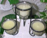 Black Metal VOTIVE CANDLE Holder Set