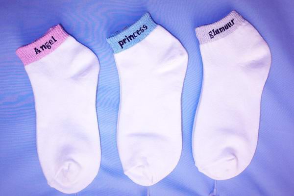 Girls Fashion Crew SOCKS   -  Trainer  SOCKS ( # 2305K)