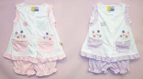 Girls  2Pc  Embroidered  Short  Sets - Infants ( # 61418G)