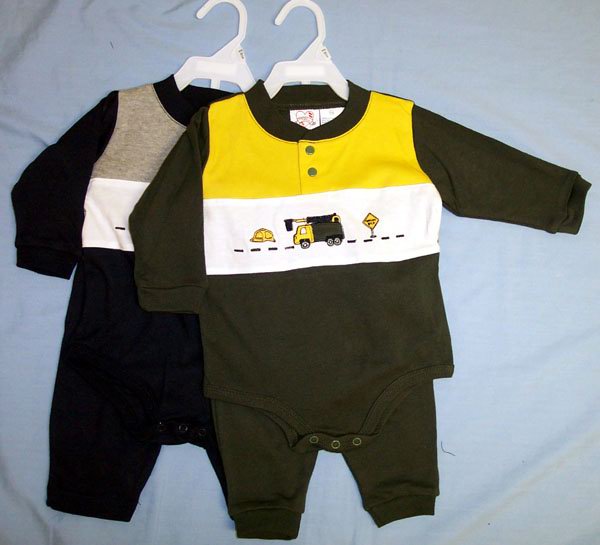 Boys  2Pc Creeper  & PANTS Sets. Sizes: New Born