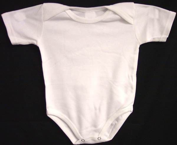 ''Super Baby''  Onesies -   SHORT Sleeves -  White Color : Newborn