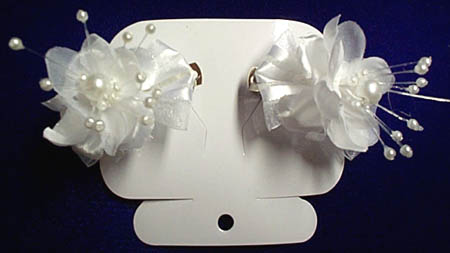 HAIR ACCESSORIES Girls  2Pc  Mini  HAIRbows Sets   -  White Color