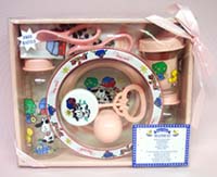 7Pc Mealtime  Gift  Boxed  Sets   -  Farm ANIMALs  ( # 20012)