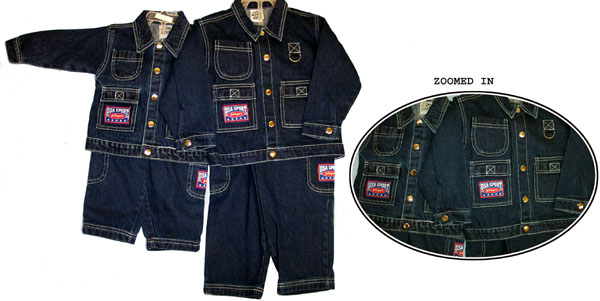 ''Royal  Wear'' 2Pc DENIM Jacket  & Pants Sets  - Infant