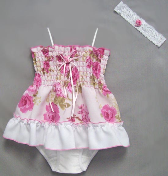 Girls 3Pc Sundresses - Floral Prints. Infant Sizes