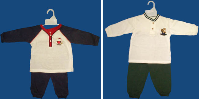 ''Precious Creation''   Boys L/Slvs PANTS Sets: Infant ( # 1161)