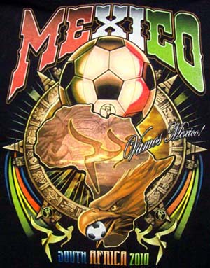 SOCCER World Cup 2010 Black TShirt  - Style # 1