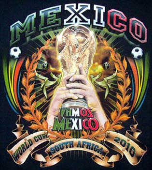 SOCCER World Cup 2010 Black T-Shirt - Style # 3