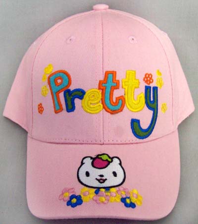 ''Pretty''  Kids Embroidered CAPS