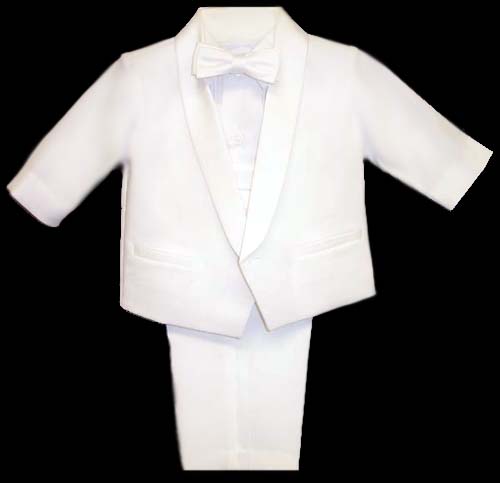 ''Camilo''   White  Tuxedo Set  Infants ( # 107W)