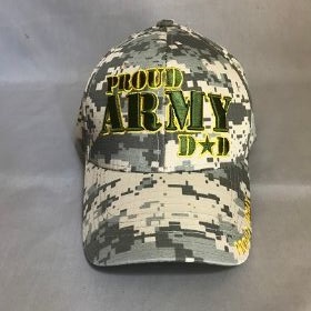 Proud ARMY Military Embroidered Baseball CAPs - Camo Color
