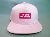 In God We Trust  Embossed Baseball Caps - Pink Color