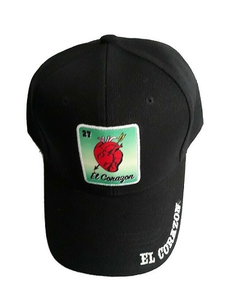 El Corazon Loteria Baseball Caps - Mexican Lottery Caps