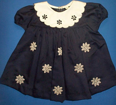 ''Baby Anita''  Fur-Embroidered Girls DRESS:  12-24 Mos.